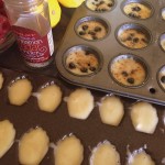 Gluten Free Lemon Cake Batter in Madeleine and Muffin Pans